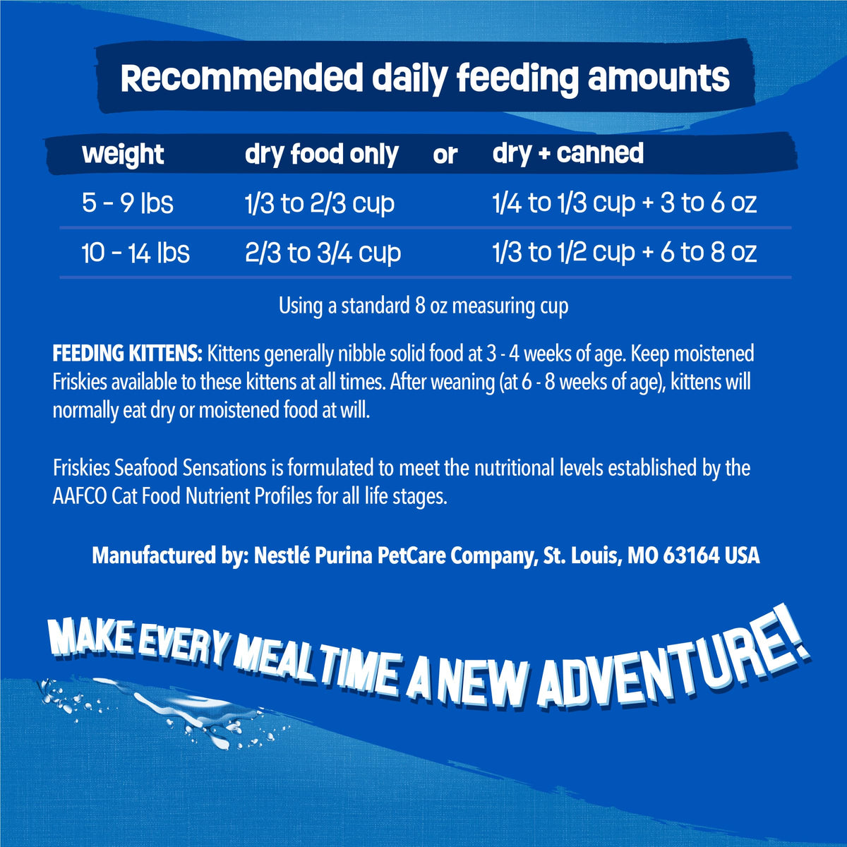 Dry Cat Food Seafood 4 3.15 lb Bags R216
