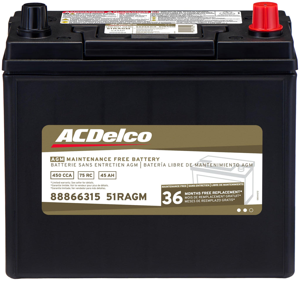 AGM BCI Group 51R Car Battery M824