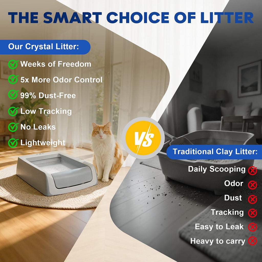 Crystal Cat Litter Tray Refill White 6-Pack H771