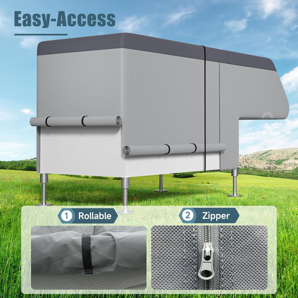 8-10ft Waterproof 7 Layers Truck Camper RV Cover R158298