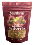 Dried Black Mulberries 8 oz No Sugar Added E139