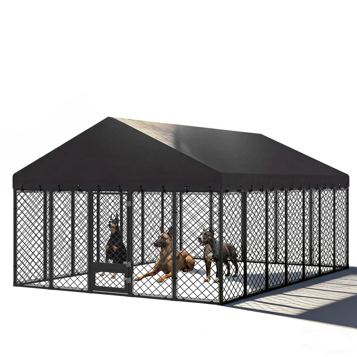 10x14×6.4 FT Heavy Duty Dog Kennel J4228