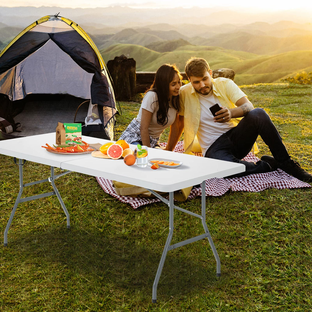 6FT Portable Folding Picnic Table with Handle I799970