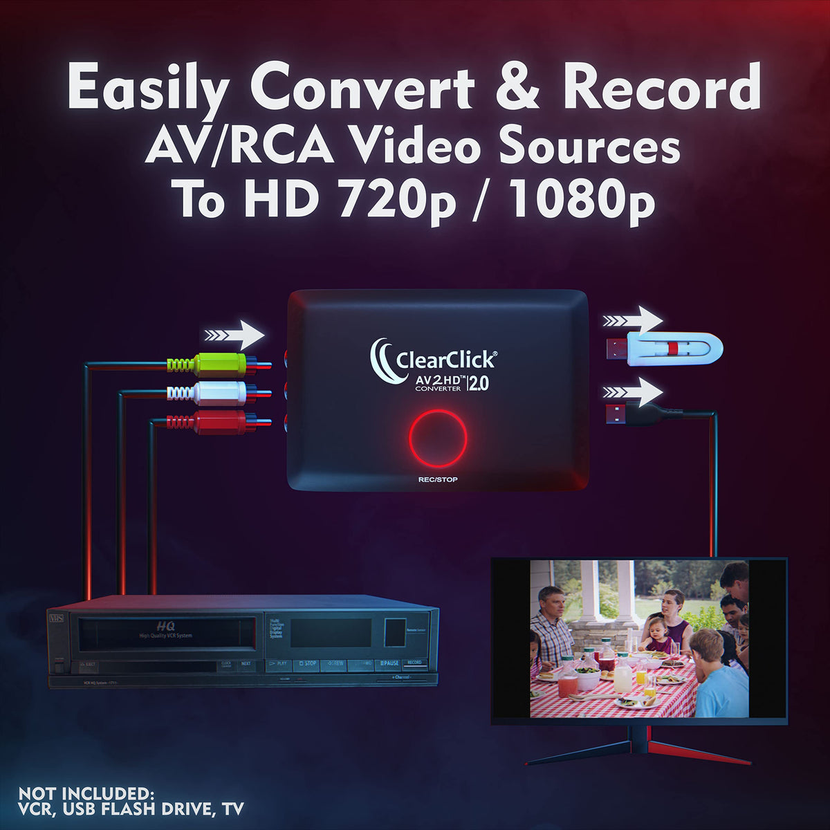 AV RCA to HDMI Converter & Recorder G849