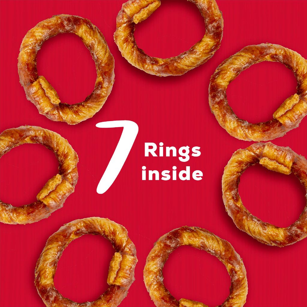 Beef Rings Dog Chews 7 Count F5824