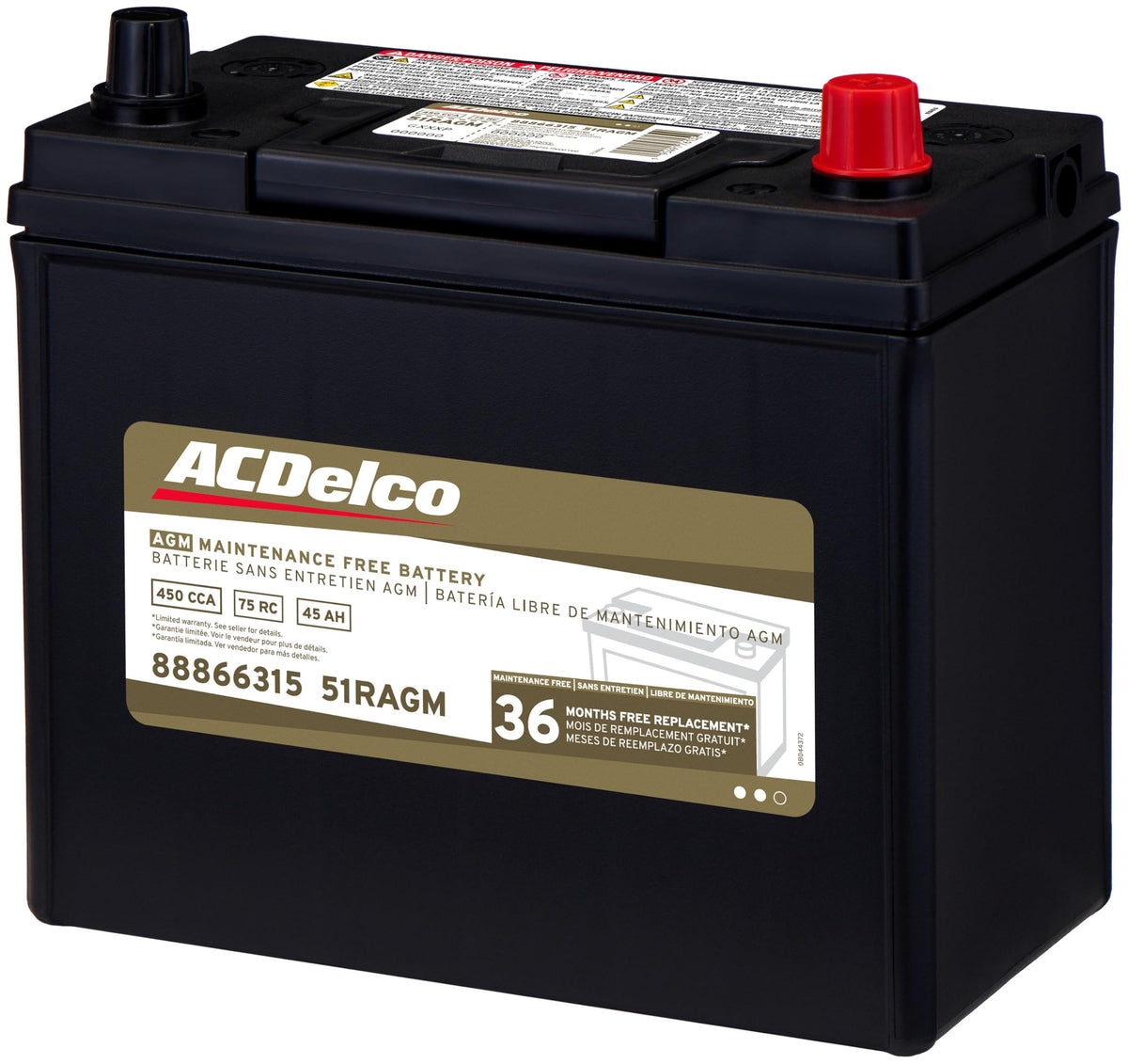 AGM BCI Group 51R Car Battery M824