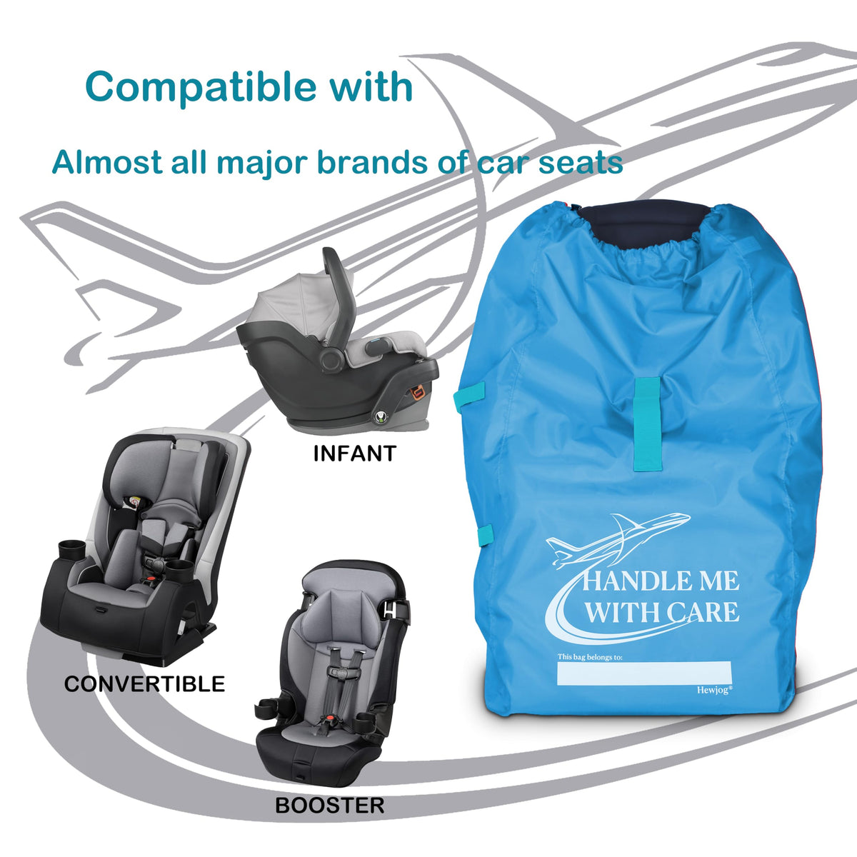 Blue Car Seat Travel Bag H119