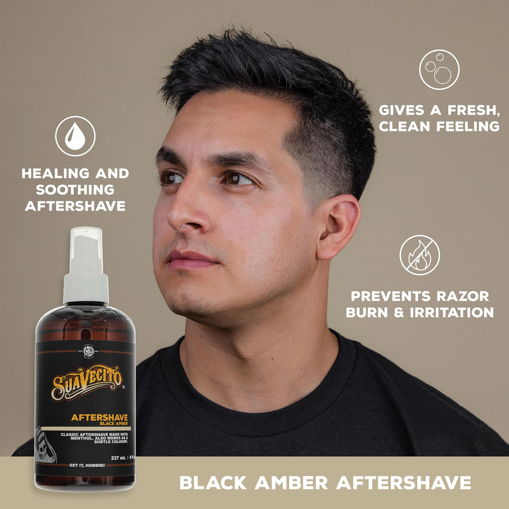 Black Amber Aftershave 8 oz Pump Spray Q4490