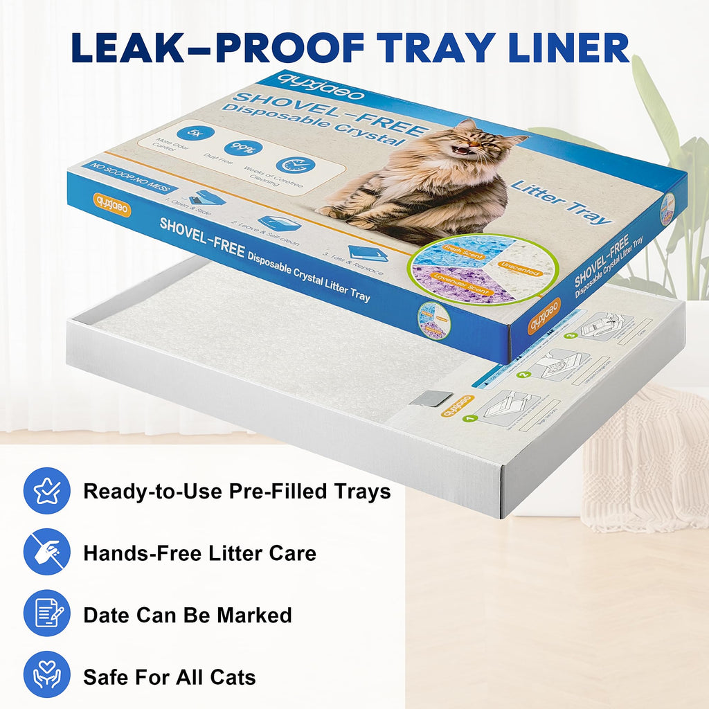 Crystal Cat Litter Tray Refill White 6-Pack H771