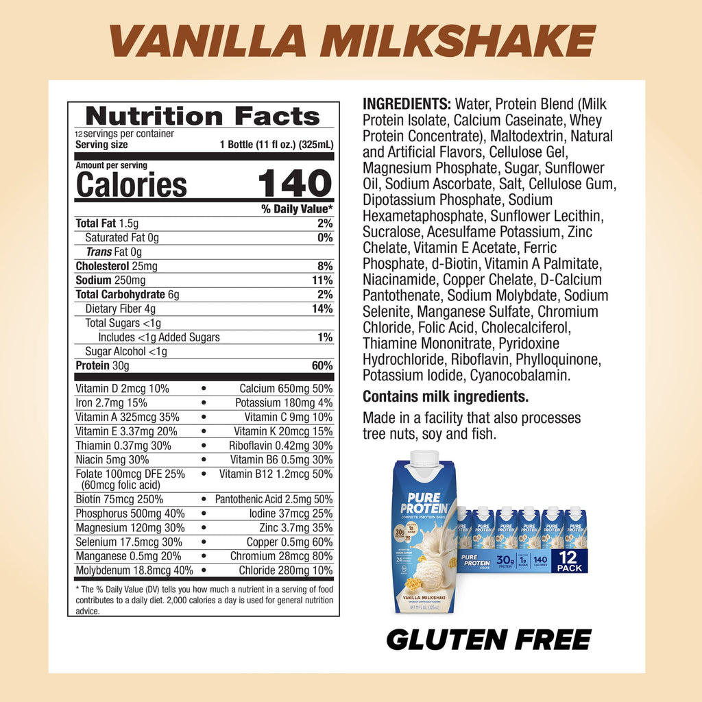 Vanilla Protein Shake, 30g Complete Protein J268