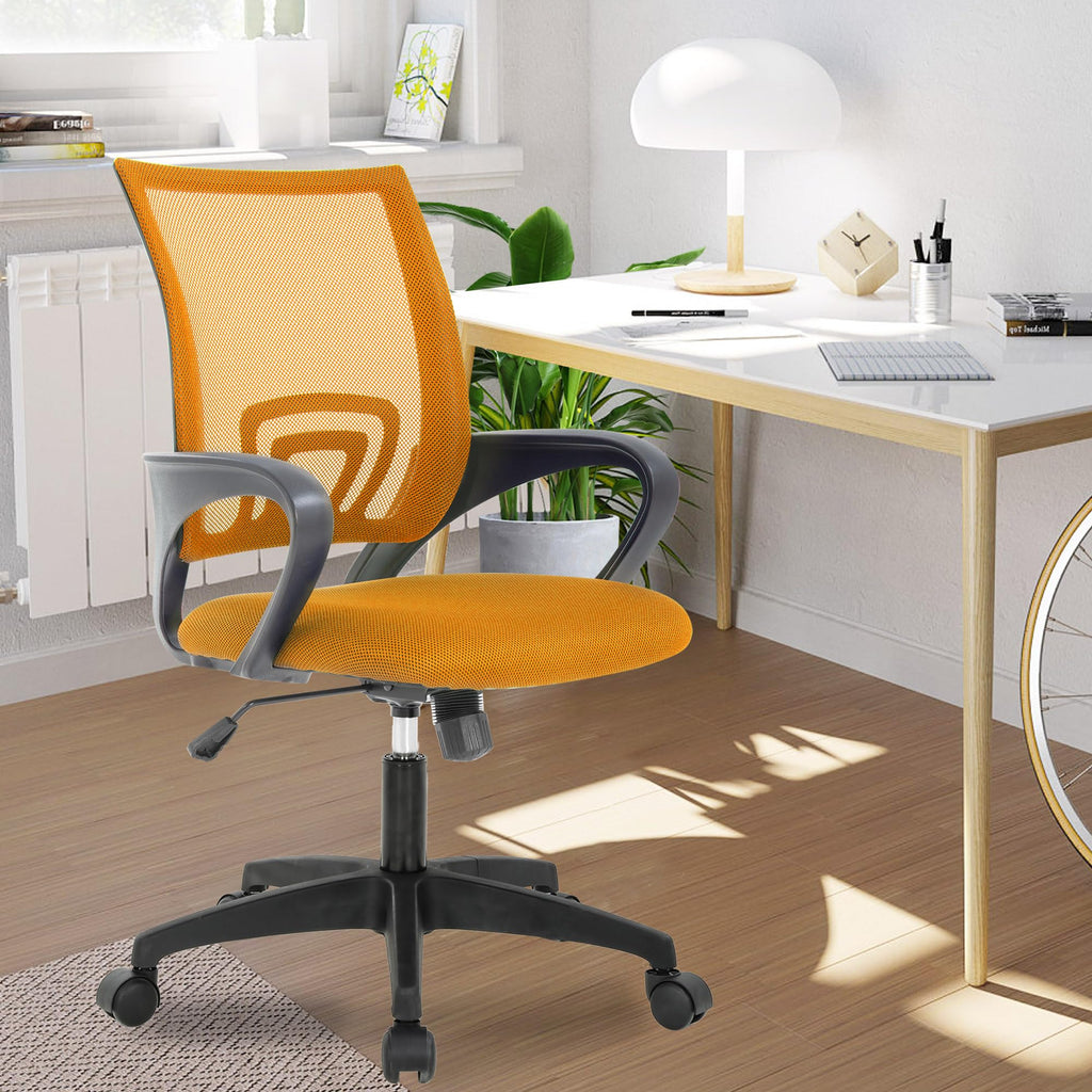 Orange Mesh Ergonomic Office Chair with Lumbar Support C942471