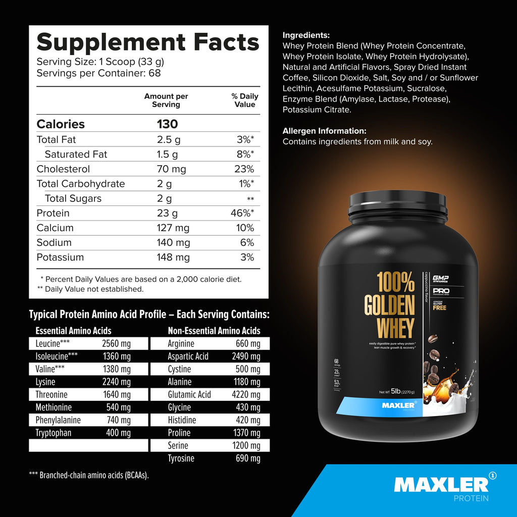 Whey Protein Powder Cappuccino 5 lb A897693