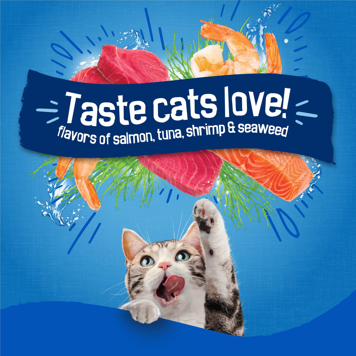 Dry Cat Food Seafood 4 3.15 lb Bags R216