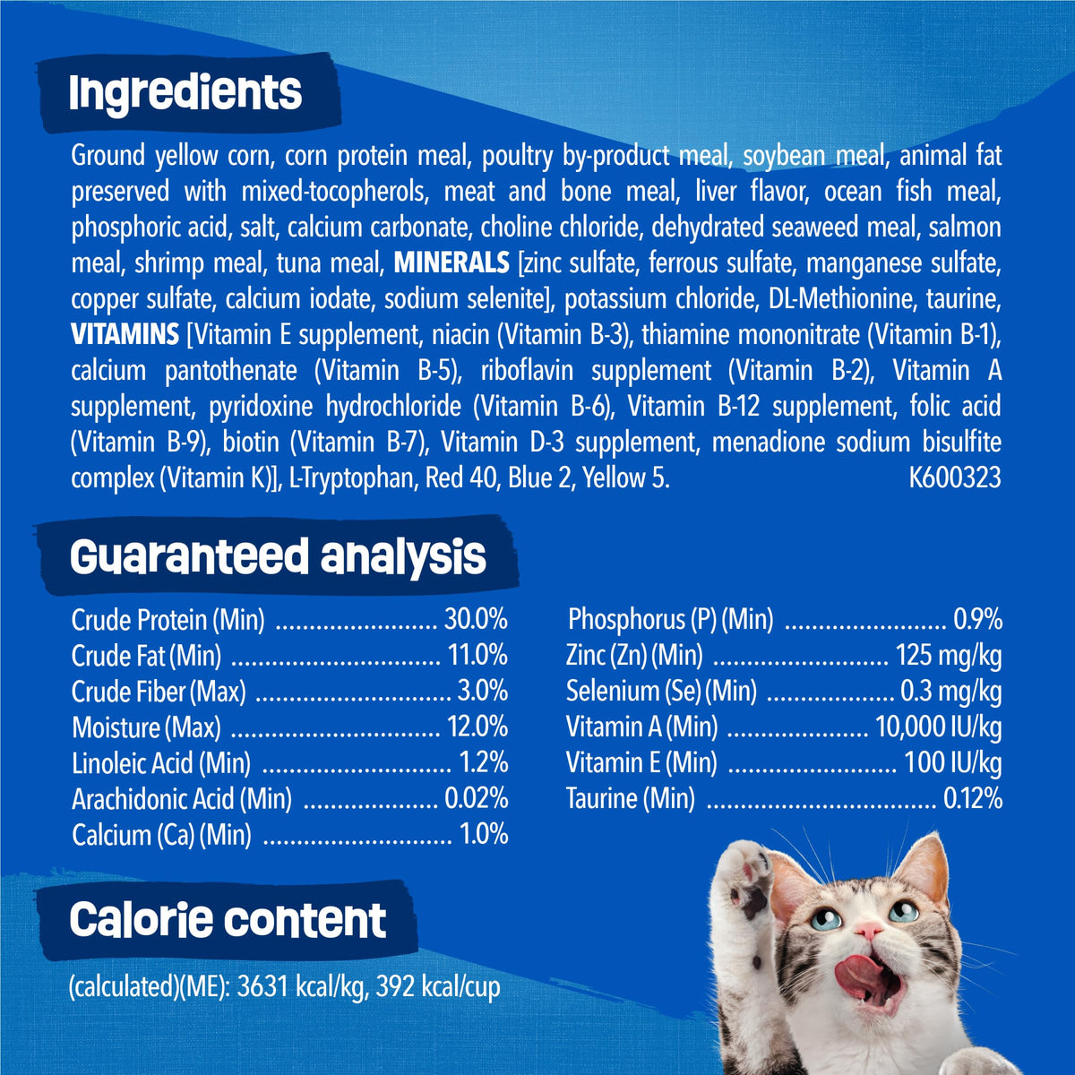 Dry Cat Food Seafood 4 3.15 lb Bags R216