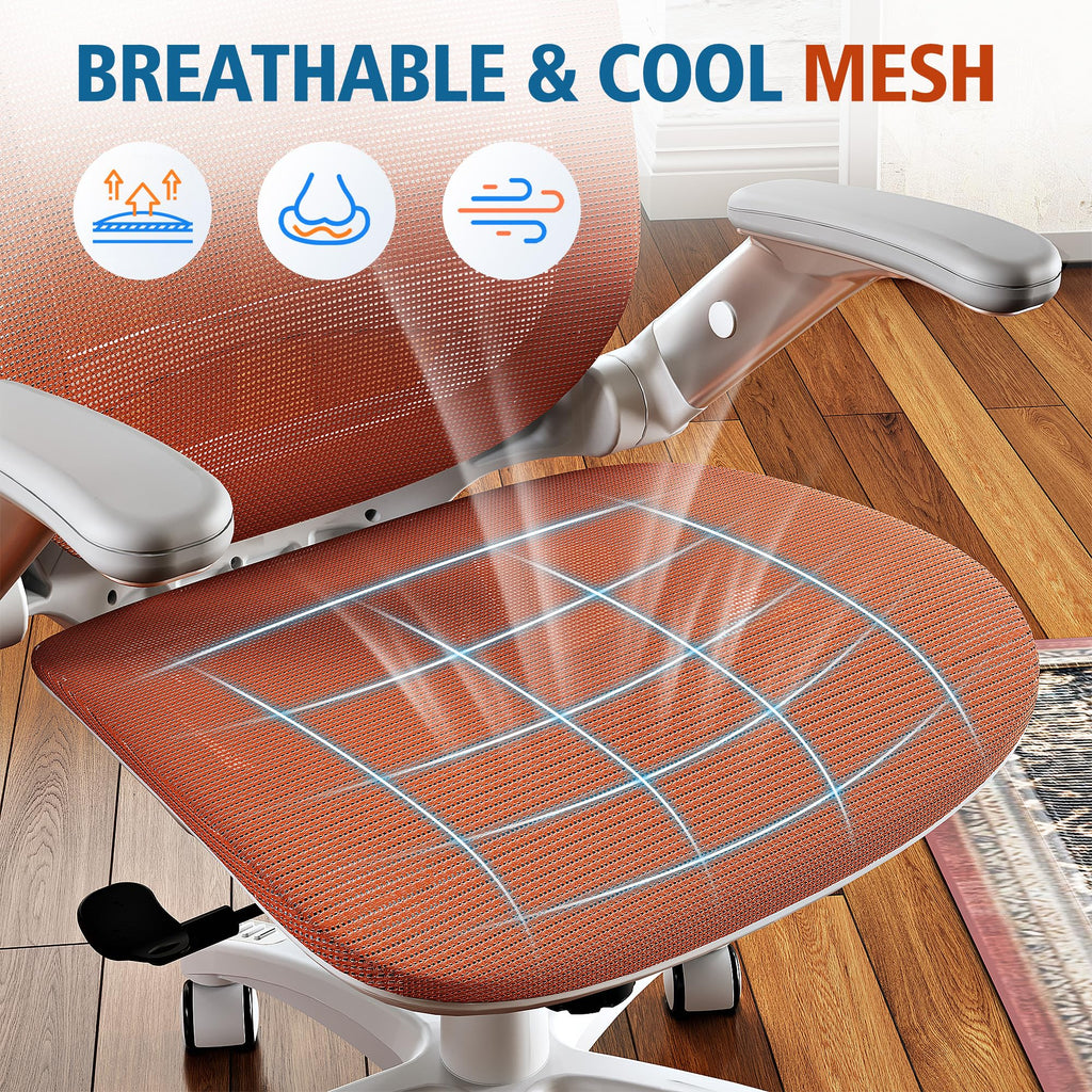 Ergonomic High Back Mesh Office Chair with Headrest and Flip-Up Arms N484741